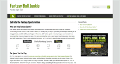 Desktop Screenshot of fantasyballjunkie.com
